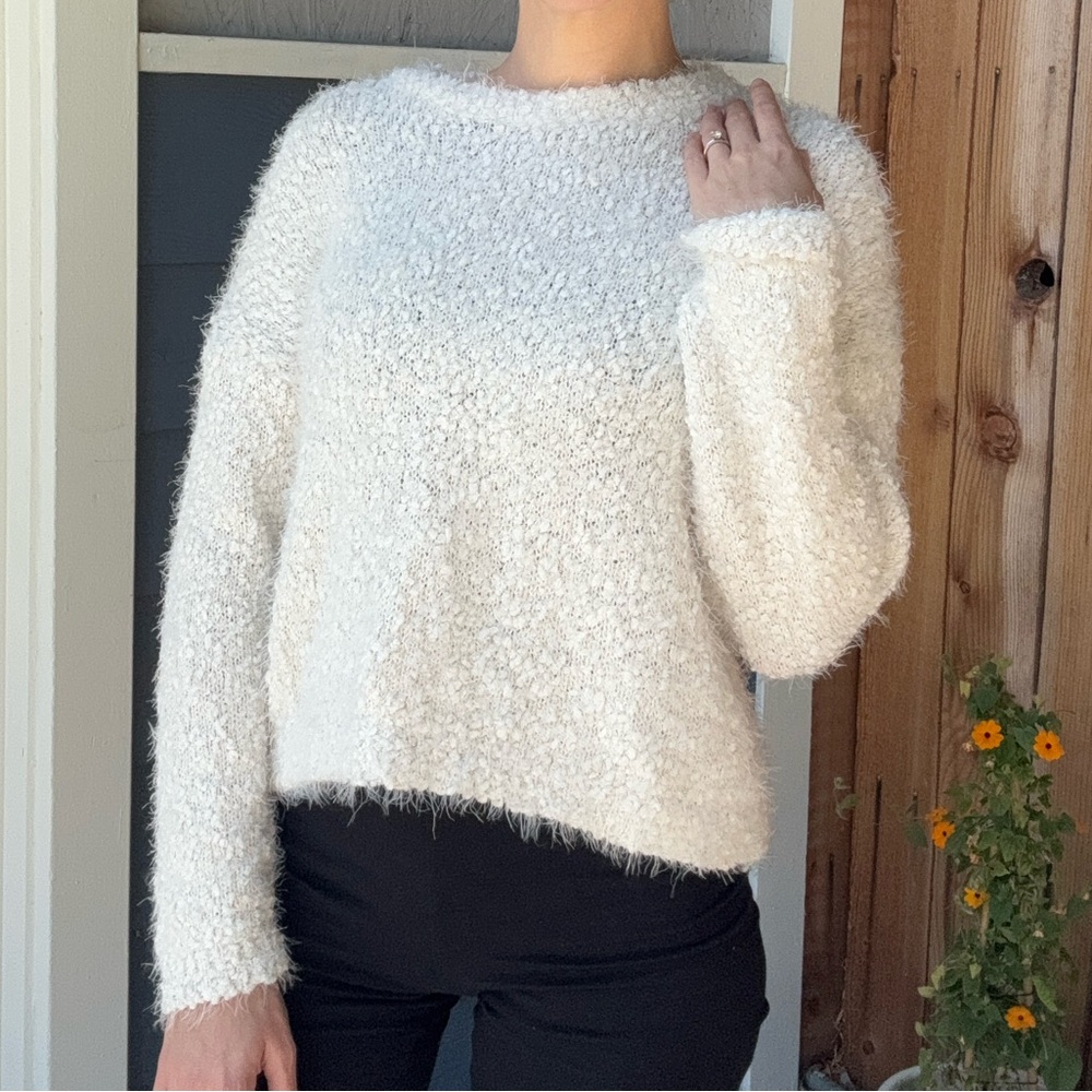 Cozy Cloud White Sweater